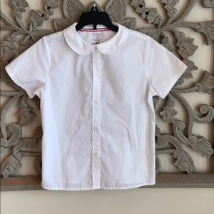 Peter Pan collar white shirt